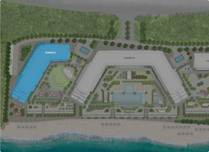 Delphine Site Plan Beach Residences